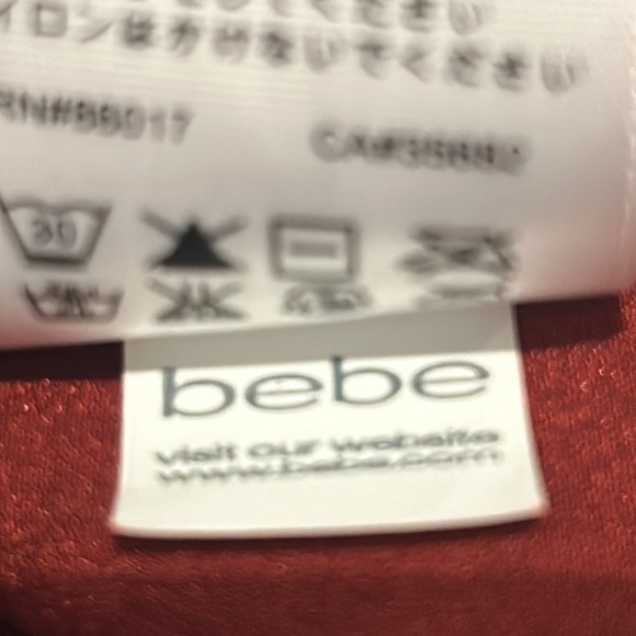 BEBE Cropped Plunge VNeck Halter Top Pleated Waist Jumpsuit Women size S - Picture 12 of 17